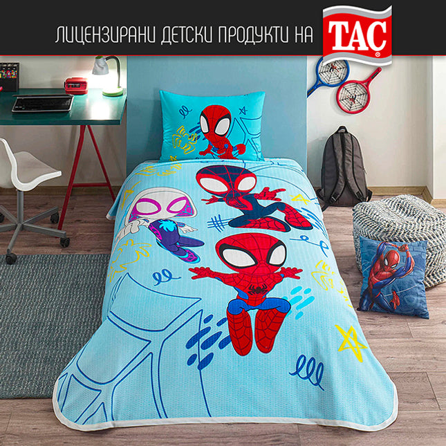 ДЕТСКИ СПАЛЕН КОМПЛЕКТ ПИКЕ - SPIDEY AMAZING TEAM