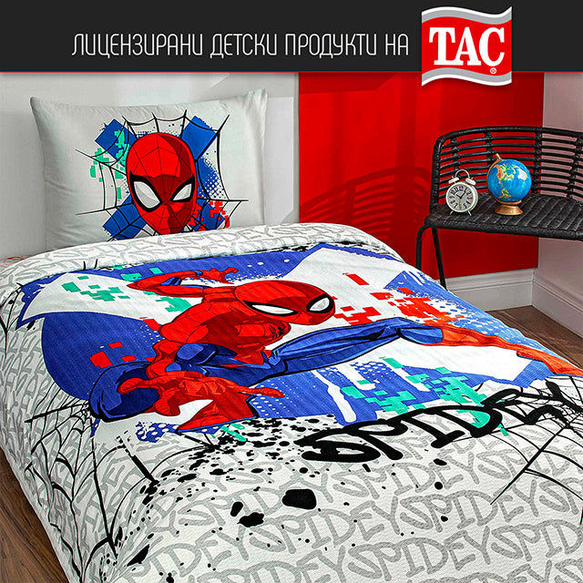 ДЕТСКИ СПАЛЕН КОМПЛЕКТ ПИКЕ - SPIDERMAN ACTION - 2907