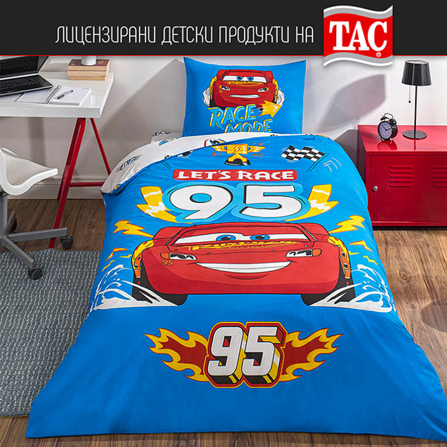 ДЕТСКИ СПАЛЕН КОМПЛЕКТ РАНФОРС - CARS LETS RACE