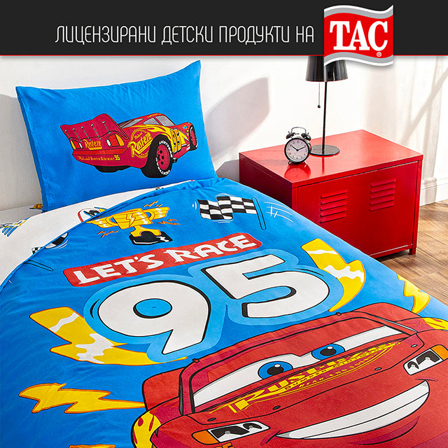 ДЕТСКИ СПАЛЕН КОМПЛЕКТ РАНФОРС - CARS LETS RACE - 2909