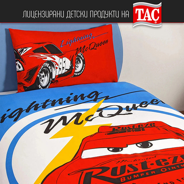 ДЕТСКИ СПАЛЕН КОМПЛЕКТ РАНФОРС - CARS MCQUEEN - 2910