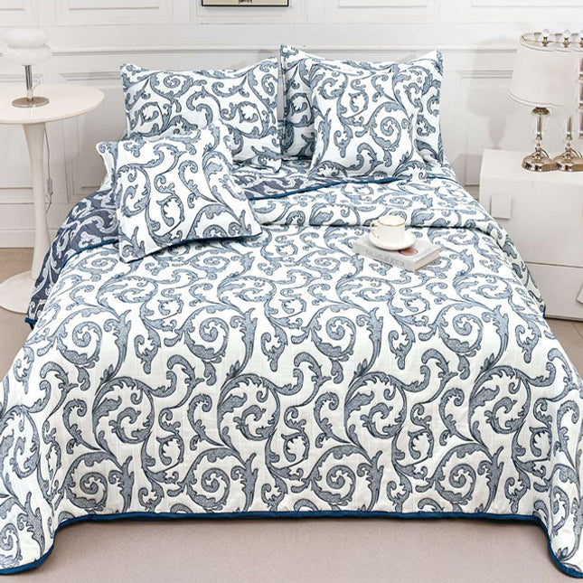 Кувертюра от 5 части - кафяв цвят 