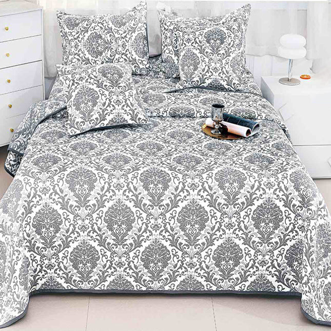 Кувертюра от 5 части - сив цвят 