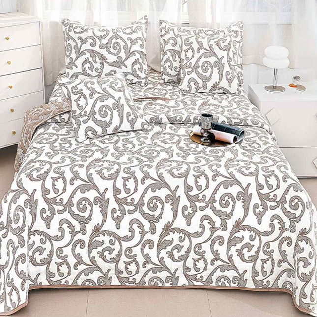 Кувертюра от 5 части - сив цвят