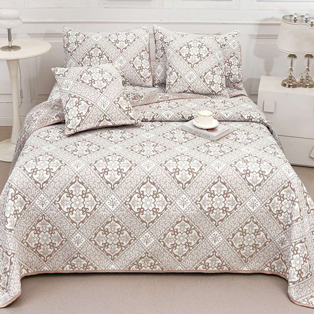 Кувертюра от 5 части - кафяв цвят