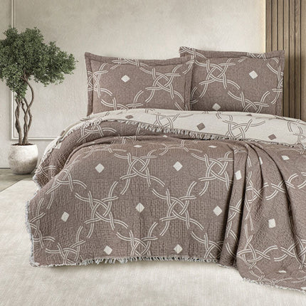 Луксозна кувертюра от 3 части - MONTELA BROWN 