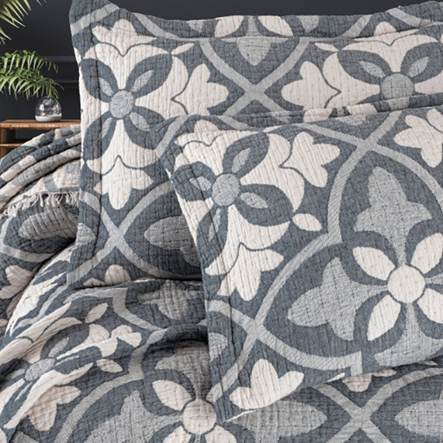 Луксозна кувертюра от 3 части - PANDORA BLUE - BDS-317