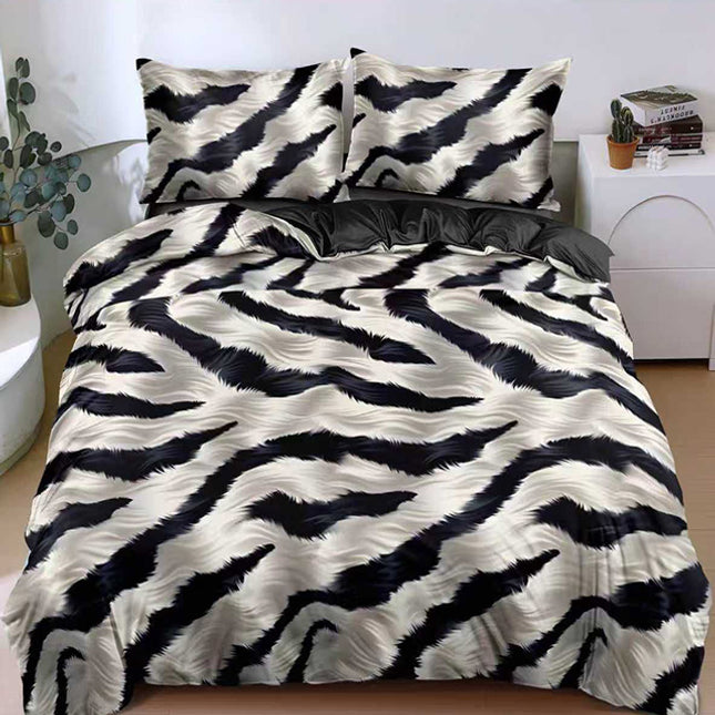 Спално бельо с ластик от 100% памук – с животинска шарка 