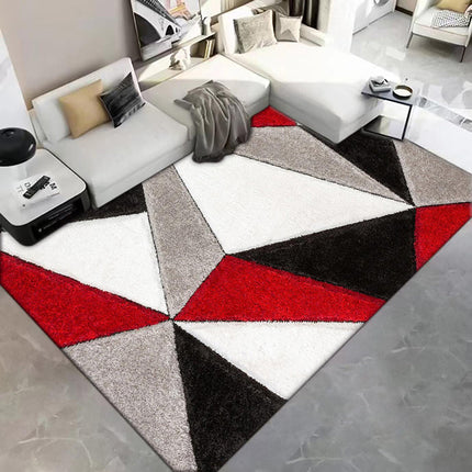 Килим – бяло, сиво, черно и червено