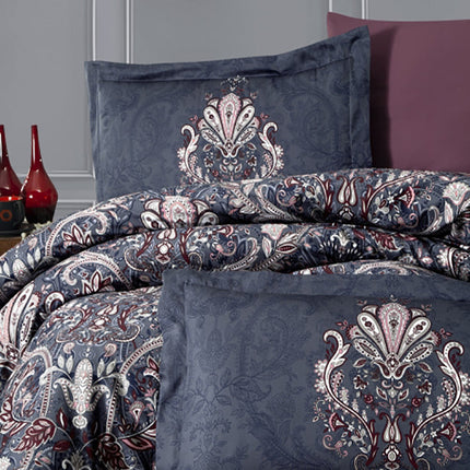 Спално бельо с 2 плика от памучен сатен - ALERON ROSE