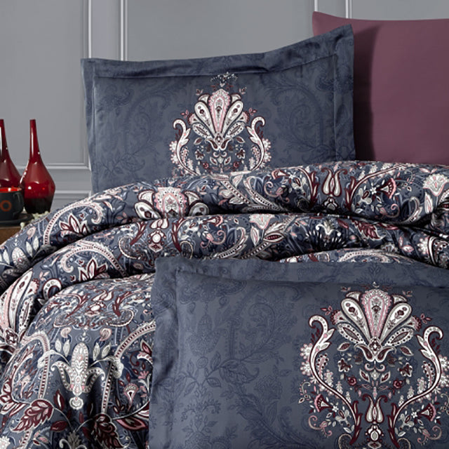 Спално бельо с 2 плика от памучен сатен - ALERON ROSE