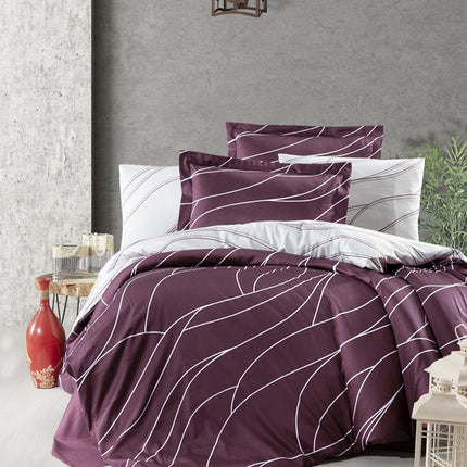 Спално бельо с 2 плика от памучен сатен - MESI ROSE