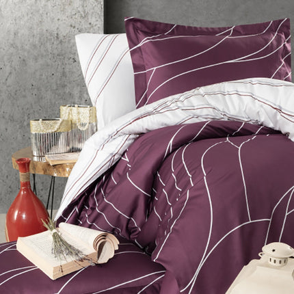 Спално бельо с 2 плика от памучен сатен - MESI ROSE